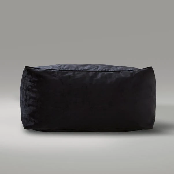 Dunelm Recycled Velour Square Pouffe - Image 3