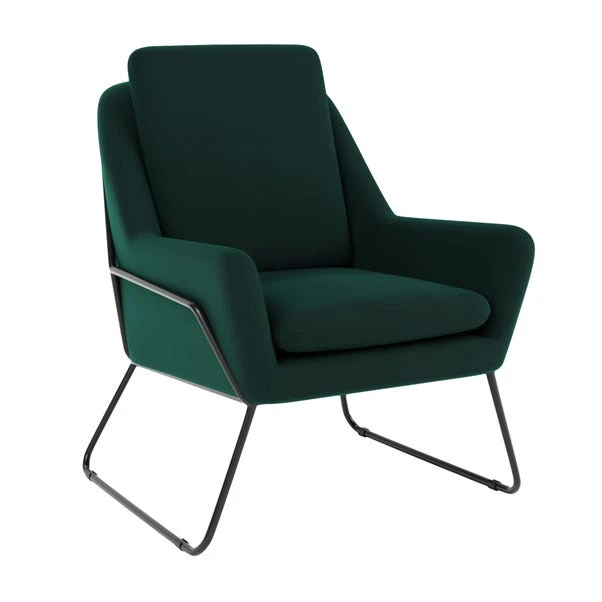 Dunelm Ferne II Velvet Accent Chair - Image 2