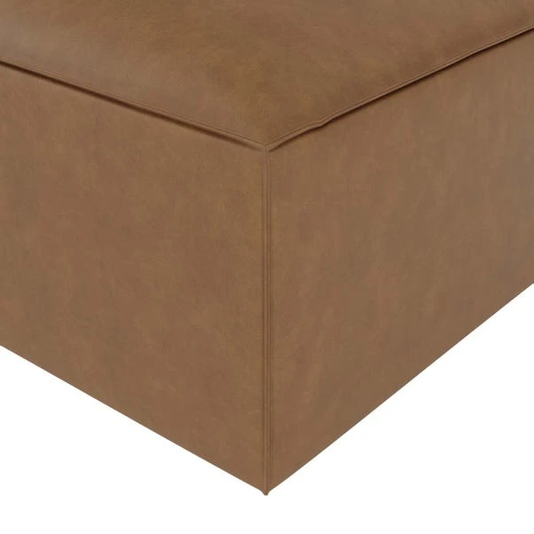 Dunelm Modular Arne Faux Leather Footstool - Image 4