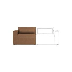 Dunelm Modular Arne Faux Leather Left Hand Seat