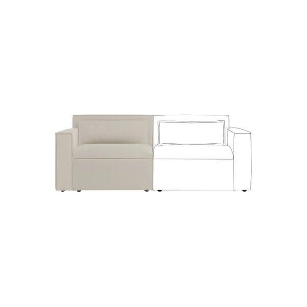 Dunelm Modular Arne Natural Luna Left Hand Seat