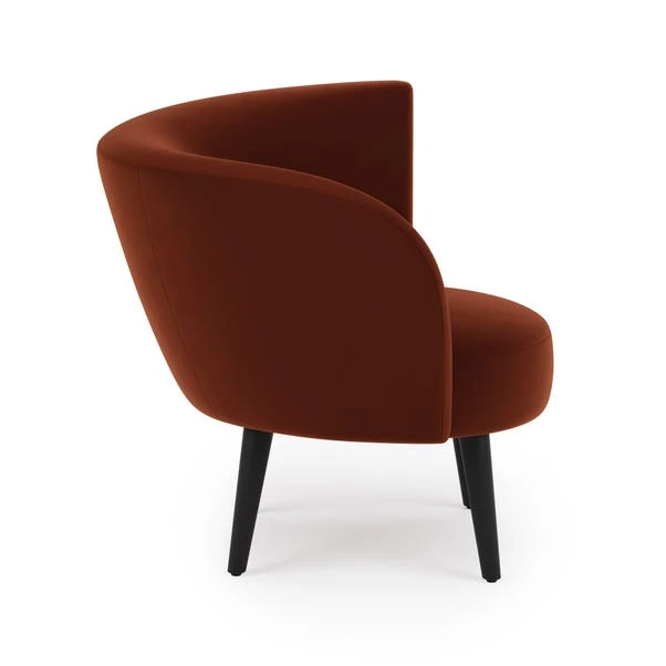 Dunelm Ophelia Velour Accent Chair - Image 4