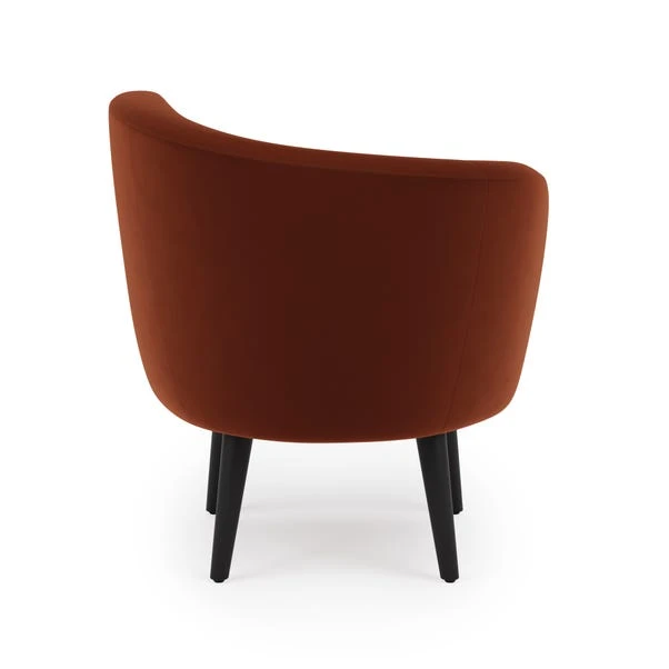 Dunelm Ophelia Velour Accent Chair - Image 5