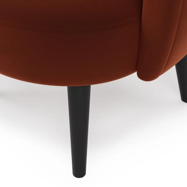 Dunelm Ophelia Velour Accent Chair - Image 6