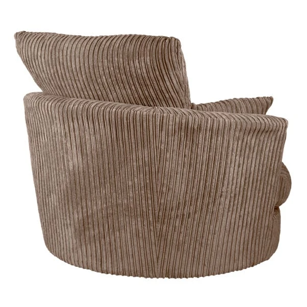 Dunelm Blake Jumbo Cord Swivel Chair - Image 4