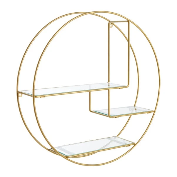 Dunelm Curves Gold Circle Shelf - Image 3