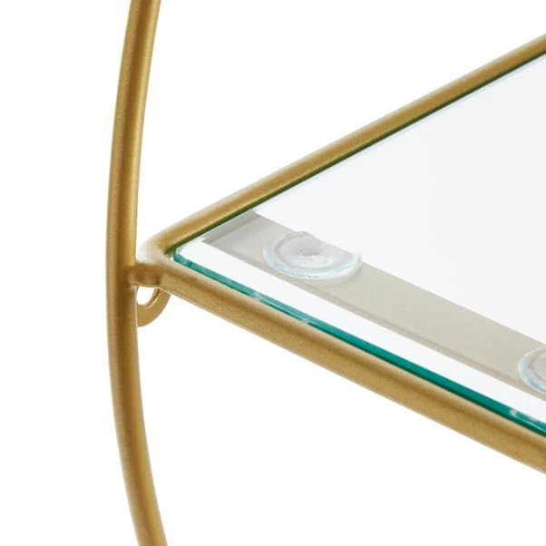 Dunelm Curves Gold Circle Shelf - Image 4