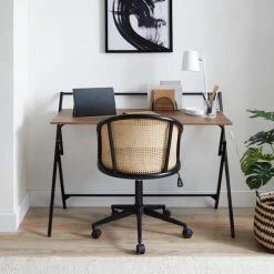 Dunelm Evelyn Rustic Wood Effect Wide Folding Desk 10 Dunelm Evelyn Rustic Wood Effect Wide Folding Desk -House of Reeves store 30755603 alt02