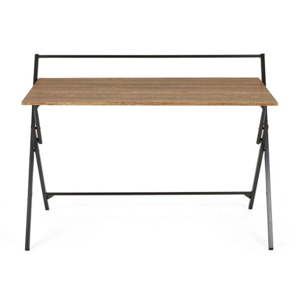 Dunelm Evelyn Rustic Wood Effect Wide Folding Desk 7 Dunelm Evelyn Rustic Wood Effect Wide Folding Desk - Image 5