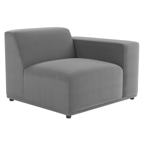 Dunelm Modular Cruz Velvet Right Hand Seat - Image 3