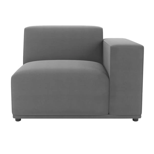 Dunelm Modular Cruz Velvet Right Hand Seat - Image 4