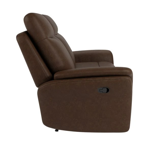 Dunelm Monte Faux Suede Reclining 2 Seater Sofa - Image 5