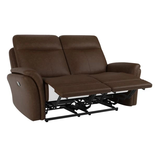 Dunelm Monte Faux Suede Reclining 2 Seater Sofa - Image 6