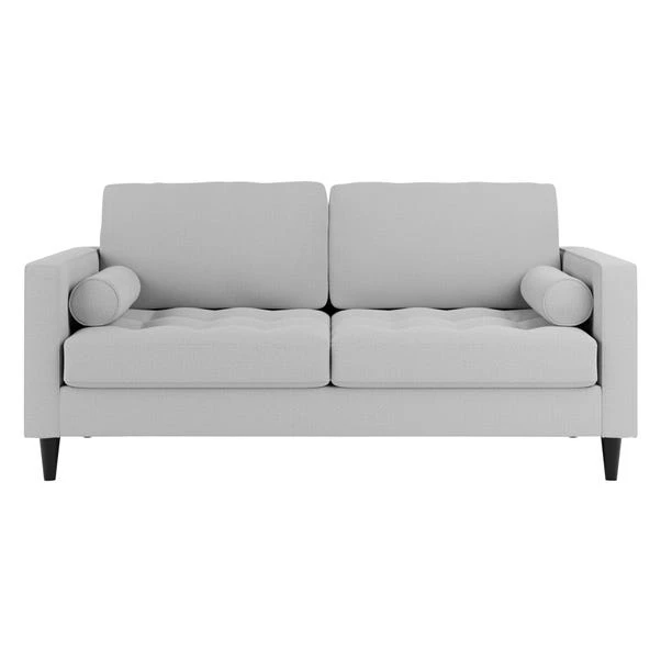 Dunelm Zoe Light Grey Boucle 3 Seater Sofa Bed - Image 4
