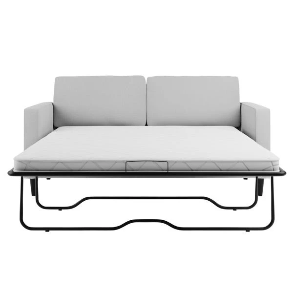 Dunelm Zoe Light Grey Boucle 3 Seater Sofa Bed - Image 5