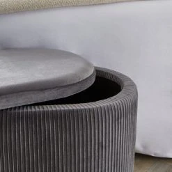 Dunelm Florence Velvet Ottoman 10 Dunelm Florence Velvet Ottoman -House of Reeves store 30763745 alt02