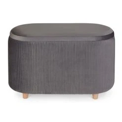 Dunelm Florence Velvet Ottoman 12 Dunelm Florence Velvet Ottoman -House of Reeves store 30763745 alt04
