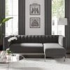 Dunelm Bellamy Luxe Velvet Right Hand Corner Chaise 1 Dunelm Bellamy Luxe Velvet Right Hand Corner Chaise -House of Reeves store 30764600