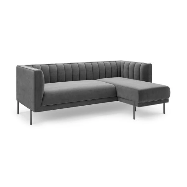 Dunelm Bellamy Luxe Velvet Right Hand Corner Chaise - Image 2