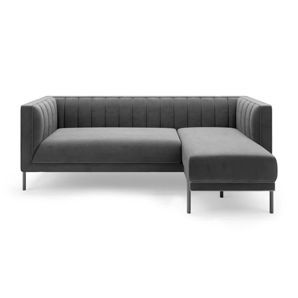 Dunelm Bellamy Luxe Velvet Right Hand Corner Chaise - Image 3