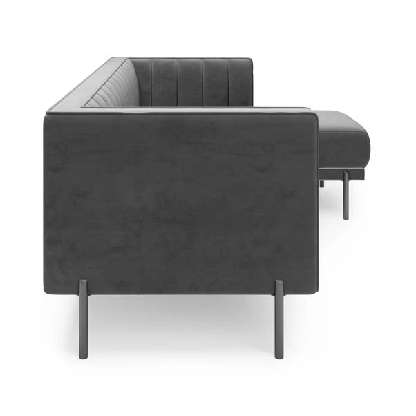 Dunelm Bellamy Luxe Velvet Right Hand Corner Chaise - Image 4