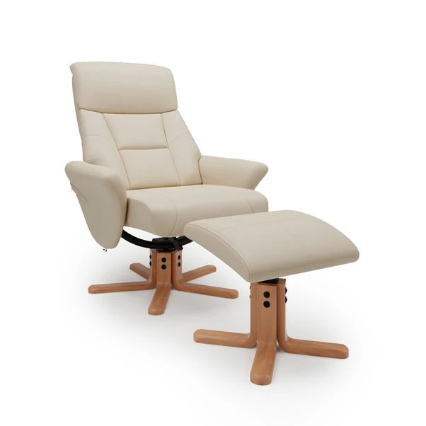 Dunelm Whitham Faux Leather Swivel Chair - Image 4