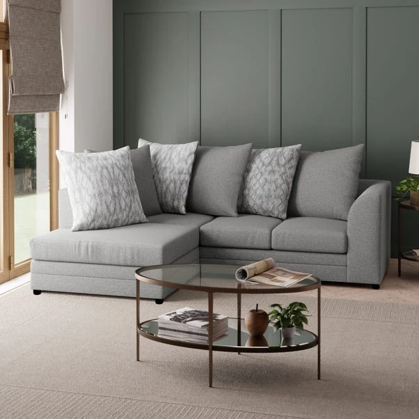 Dunelm Washington Chenille Combo Small Corner Sofa 3 Dunelm Washington Chenille Combo Small Corner Sofa