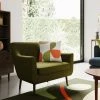 Dunelm Eddie Velvet Large Armchair