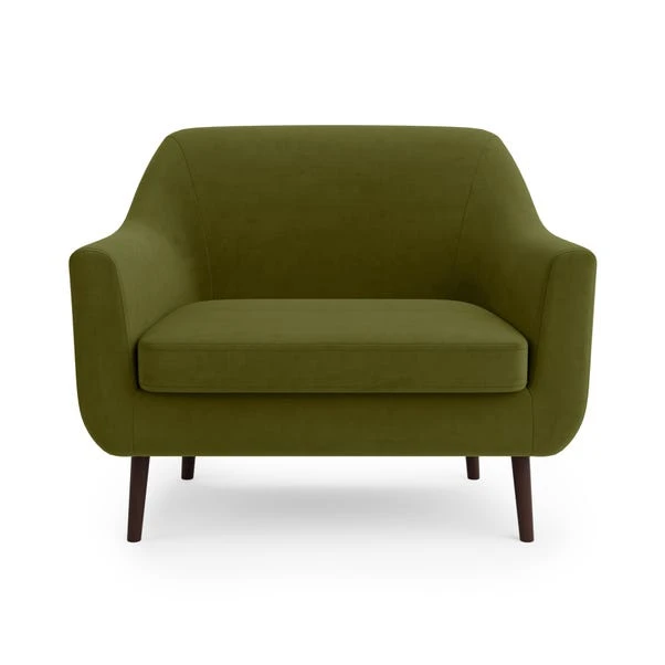 Dunelm Eddie Velvet Large Armchair - Image 3