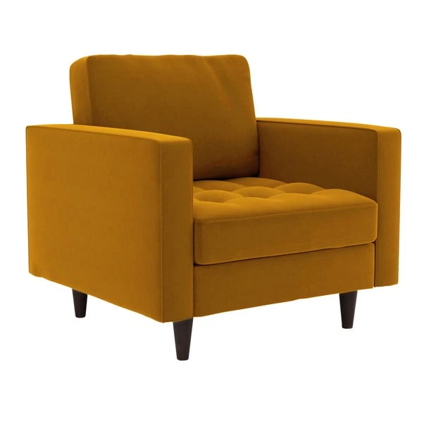 Dunelm Zoe Velvet Armchair - Image 3