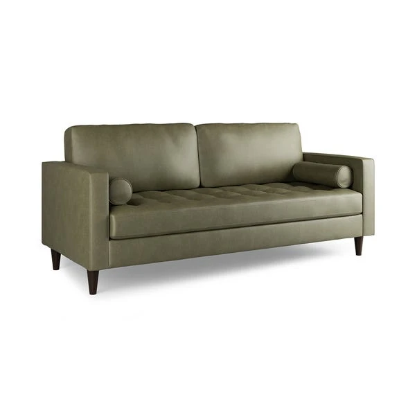 Dunelm Zoe Faux Leather 3 Seater Sofa - Image 2