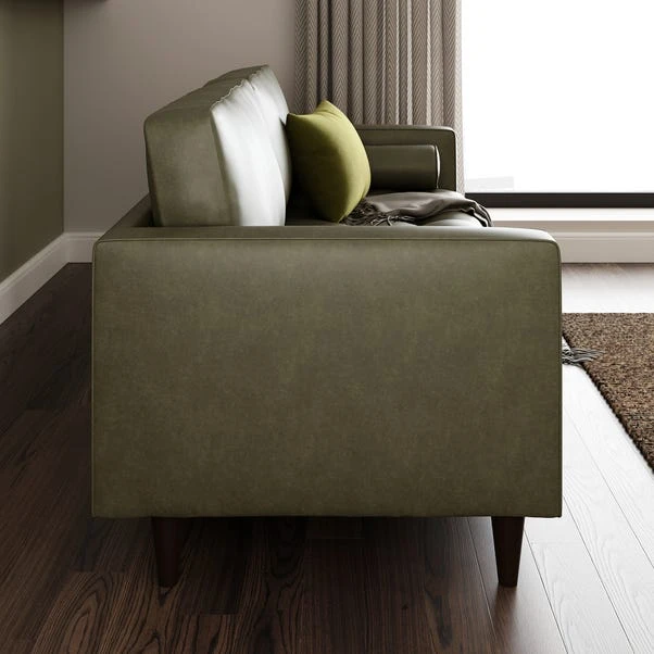 Dunelm Zoe Faux Leather 3 Seater Sofa - Image 4