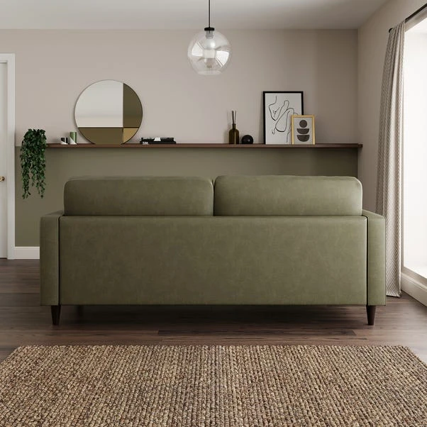 Dunelm Zoe Faux Leather 3 Seater Sofa - Image 5
