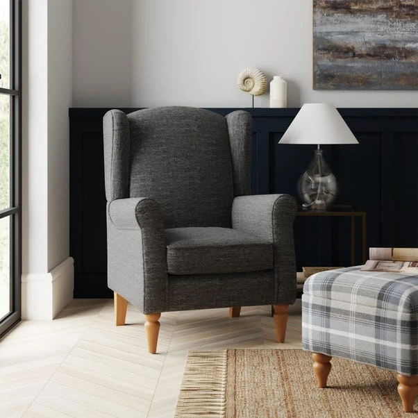 Dunelm Oswald Self Assembly Chenille Chair 3 Dunelm Oswald Self Assembly Chenille Chair