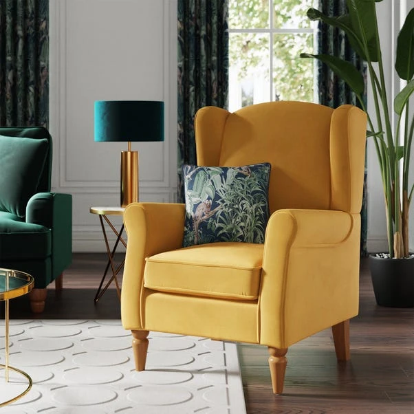 Dunelm Oswald Self Assembly Velvet Chair