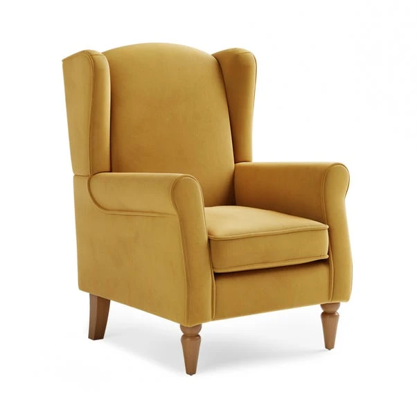 Dunelm Oswald Self Assembly Velvet Chair - Image 2