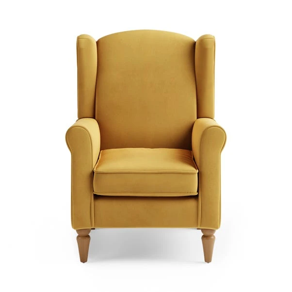 Dunelm Oswald Self Assembly Velvet Chair - Image 3