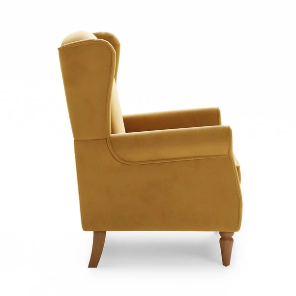 Dunelm Oswald Self Assembly Velvet Chair - Image 4