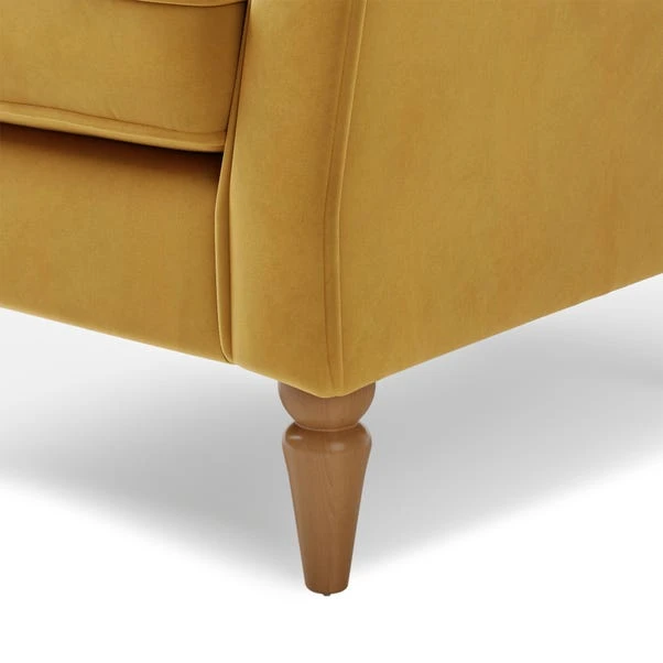 Dunelm Oswald Self Assembly Velvet Chair - Image 6