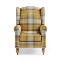 Dunelm Oswald Check Wingback Armchair -House of Reeves store 30766644 alt03