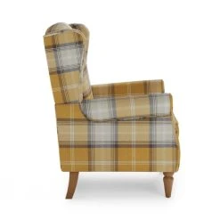 Dunelm Oswald Check Wingback Armchair -House of Reeves store 30766644 alt04