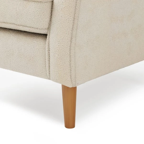 Dunelm Oswald Sandstone Sherpa Wingback Armchair - Image 6