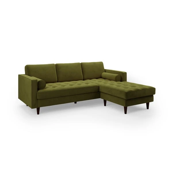 Dunelm Zoe Velvet Right Hand Corner Sofa - Image 3