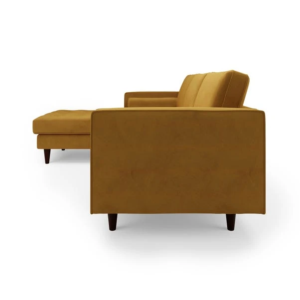 Dunelm Zoe Velvet Left Hand Corner Sofa - Image 4