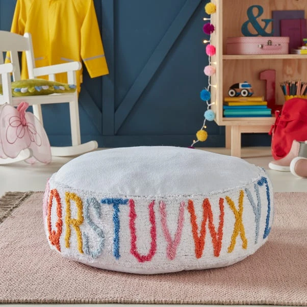 Dunelm Kid's Tufted Alphabet Pouffe - Image 2