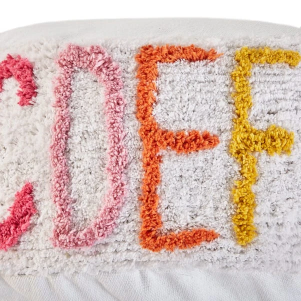 Dunelm Kid's Tufted Alphabet Pouffe - Image 5