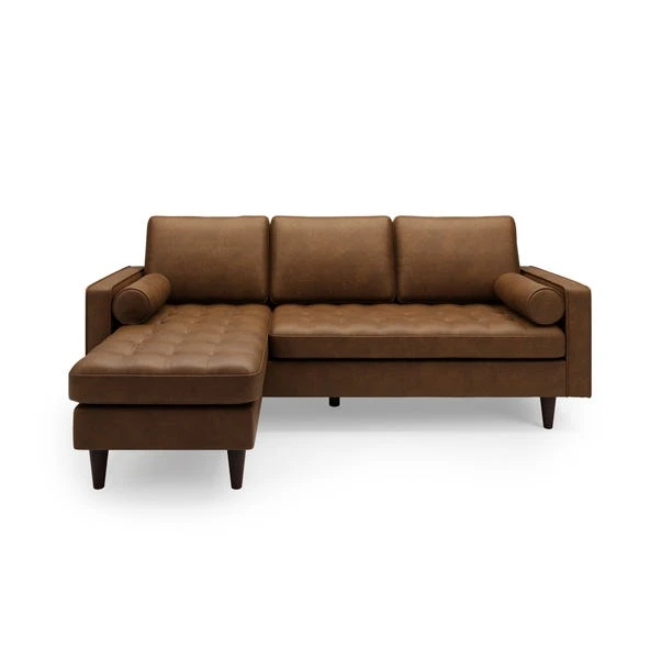 Dunelm Alfie Faux Leather Corner Chaise 5 Dunelm Alfie Faux Leather Corner Chaise - Image 3