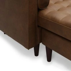 Dunelm Alfie Faux Leather Corner Chaise 13 Dunelm Alfie Faux Leather Corner Chaise -House of Reeves store 30768602 alt05