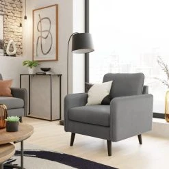 Dunelm Milton Velvet Armchair In A Box