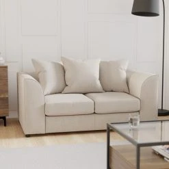 Dunelm Blake Soft Texture Fabric 2 Seater Sofa